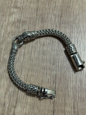 D’Joy Tiger Bracelet 925 Sterling Silver Rare Statement Piece